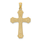 FJC Finejewelers 14k Two-tone Gold Hearts Cross Charm