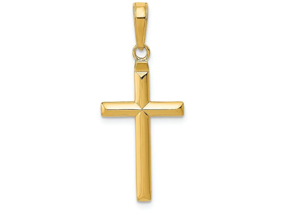 FJC Finejewelers 14k Yellow Gold Reversible Latin Cross Charm