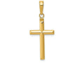 FJC Finejewelers 14k Yellow Gold Reversible Latin Cross Charm