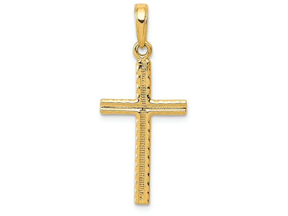 FJC Finejewelers 14k Yellow Gold Latin Cross Charm