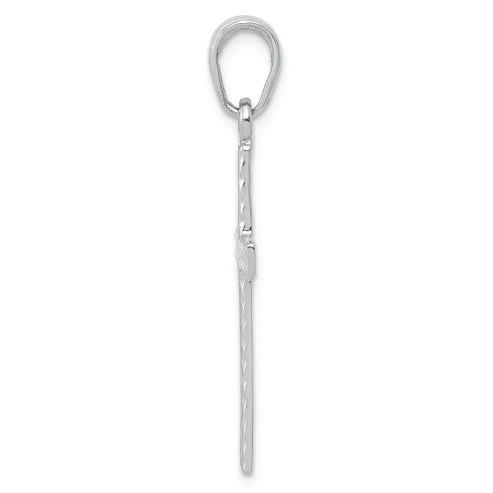 FJC Finejewelers 14k White Gold Latin Cross Charm