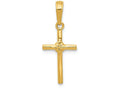 FJC Finejewelers 14k Yellow Gold Polished Cross Charm