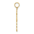 FJC Finejewelers 14k Yellow Gold Scalloped Cross Charm