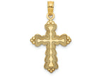 FJC Finejewelers 14k Yellow Gold Scalloped Cross Charm