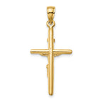 FJC Finejewelers 14k Yellow Gold Inri Crucifix Charm