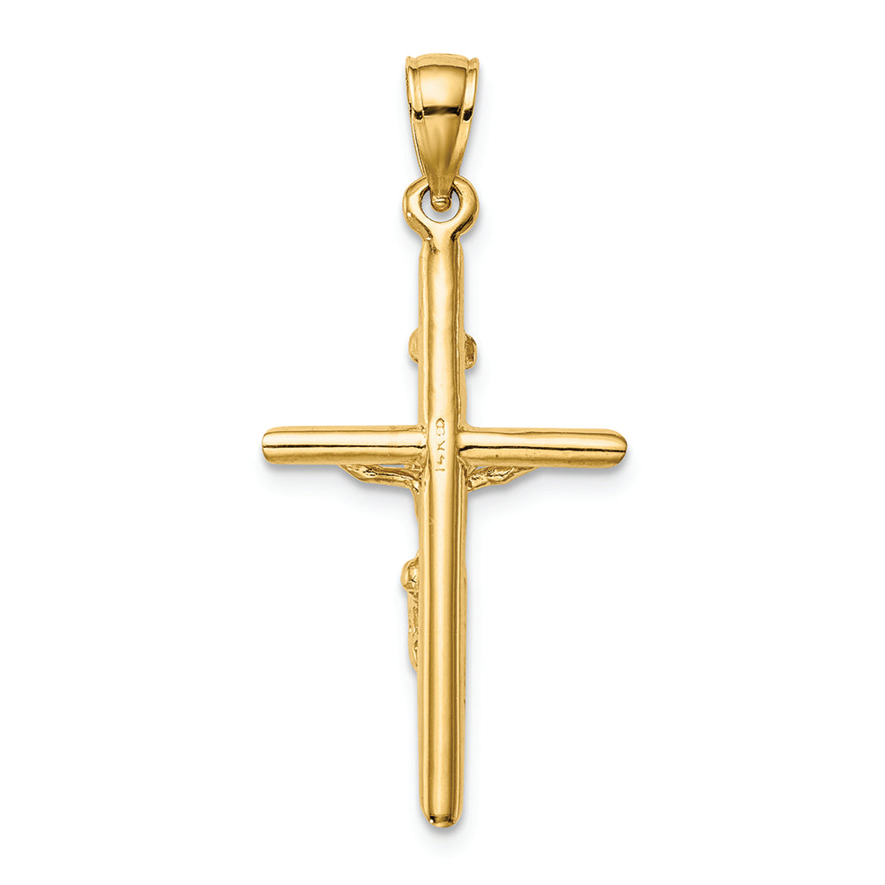 FJC Finejewelers 14k Yellow Gold Inri Crucifix Charm
