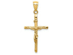 FJC Finejewelers 14k Yellow Gold Inri Crucifix Charm