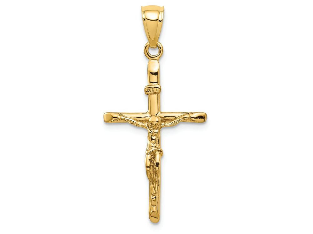 FJC Finejewelers 14k Yellow Gold Inri Crucifix Charm