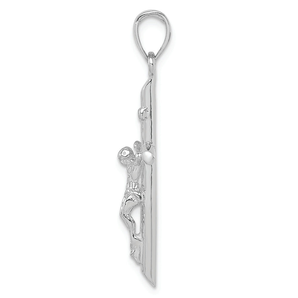 FJC Finejewelers 14k White Gold Inri Crucifix Charm