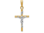 FJC Finejewelers 14k Two-tone Gold Inri Crucifix Charm