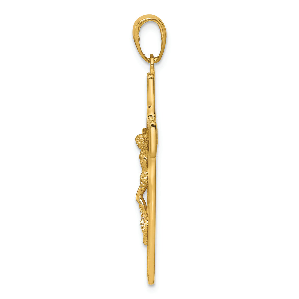 FJC Finejewelers 14k Yellow Gold Crucifix Charm