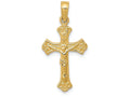 FJC Finejewelers 14k Yellow Gold Inri Crucifix Charm