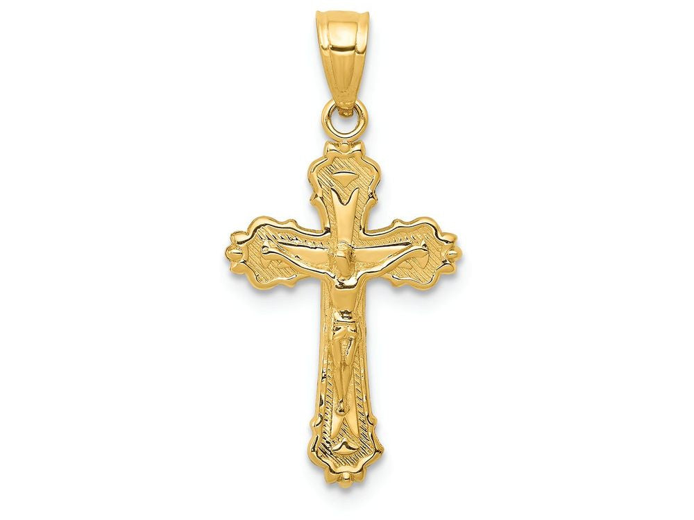FJC Finejewelers 14k Yellow Gold Small Crucifix Charm