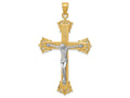 FJC Finejewelers 14k Two-tone Gold Crucifix Charm