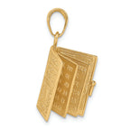 FJC Finejewelers 14k Yellow Gold Lord's Prayer Bible Charm