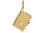 FJC Finejewelers 14k Yellow Gold Lord's Prayer Bible Charm