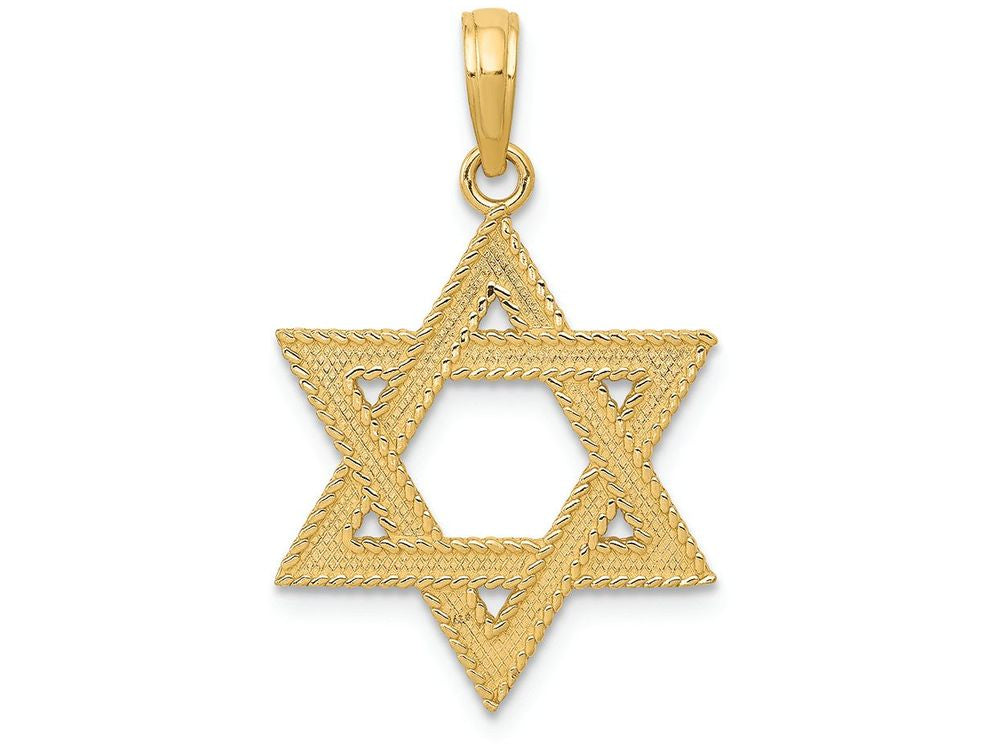FJC Finejewelers 14k Yellow Gold Star Of David Charm