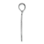FJC Finejewelers 14k White Gold Star Of David Engraved - Jewish Charm