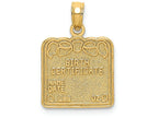 FJC Finejewelers 14k Yellow Gold Birth Certificate Charm