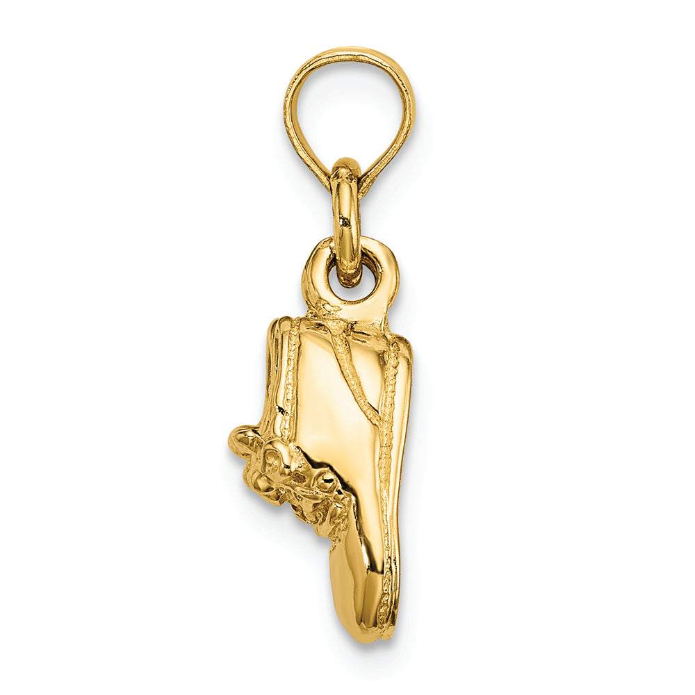 FJC Finejewelers 14k Yellow Gold 3d Moveable Baby Booties Charm