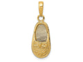 FJC Finejewelers 14k Yellow Gold 3d Baby Shoe with Bow Charm