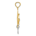 FJC Finejewelers 14k Two-tone Gold 3d Graduation Cap with Moveable Tassel Charm