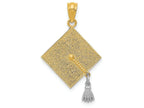 FJC Finejewelers 14k Two-tone Gold 3d Graduation Cap with Moveable Tassel Charm