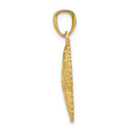 FJC Finejewelers 14k Yellow Gold Bright Cut Starfish Charm