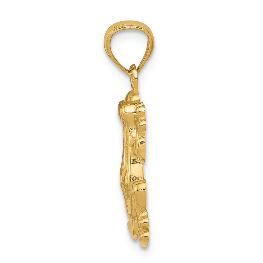 FJC Finejewelers 14k Yellow Gold Polished Frog Charm