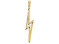 FJC Finejewelers 14k Yellow Gold Polished Bright Cut Lightning Bolt Charm