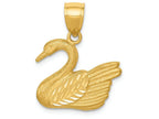 FJC Finejewelers 14k Yellow Gold Bright Cut Swan Charm