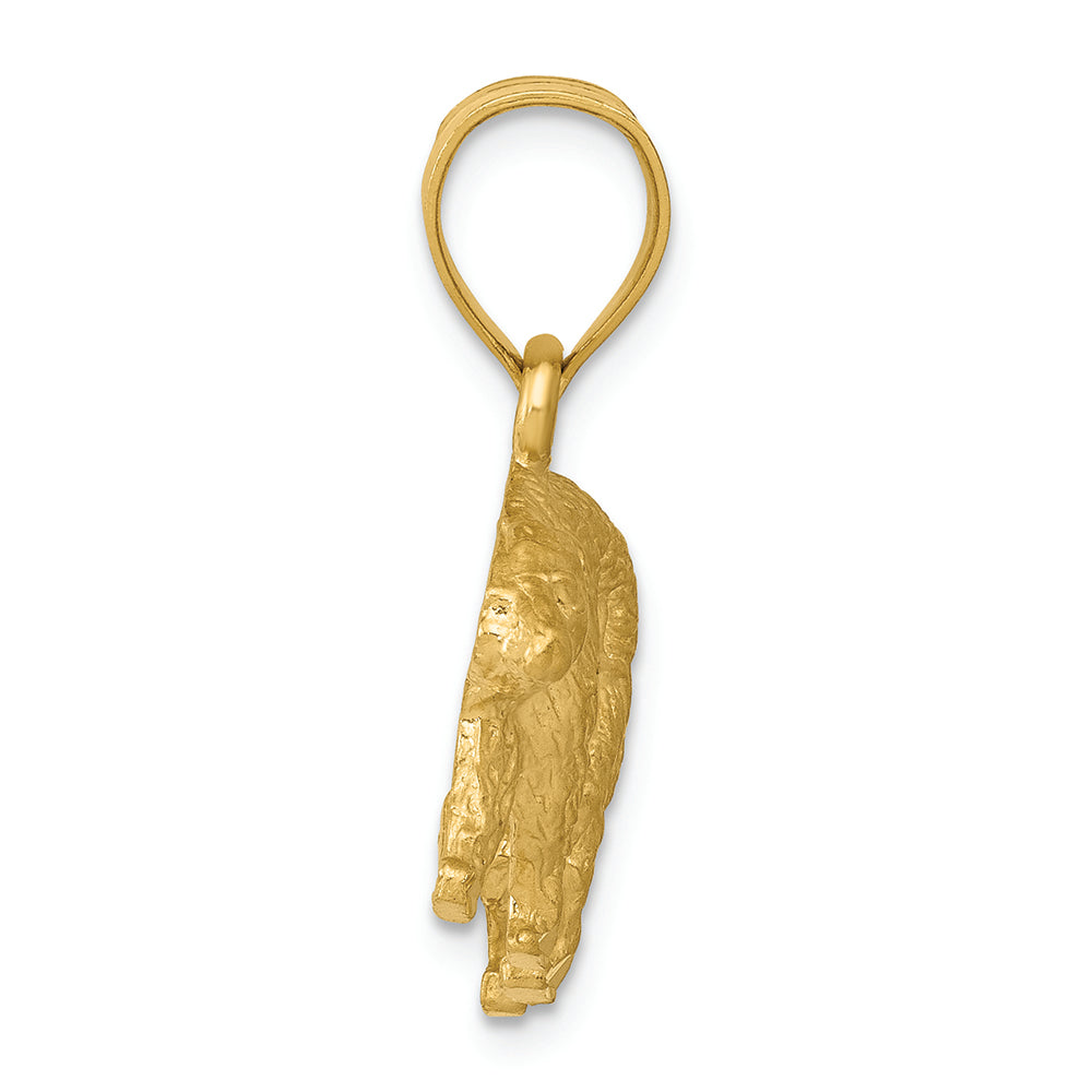 FJC Finejewelers 14k Yellow Gold Bright Cut Bear Charm