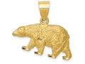 FJC Finejewelers 14k Yellow Gold Bright Cut Bear Charm