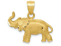 FJC Finejewelers 14k Yellow Gold Bright Cut Elephant Charm