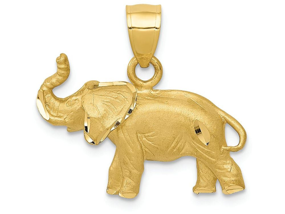 FJC Finejewelers 14k Yellow Gold Bright Cut Elephant Charm