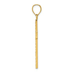 FJC Finejewelers 14k Yellow Gold Bright Cut Cross Charm