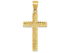 FJC Finejewelers 14k Yellow Gold Bright Cut Cross Charm