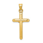 FJC Finejewelers 14k Two-tone Gold Hollow Crucifix Charm