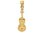 FJC Finejewelers 14k Yellow Gold Violin Charm