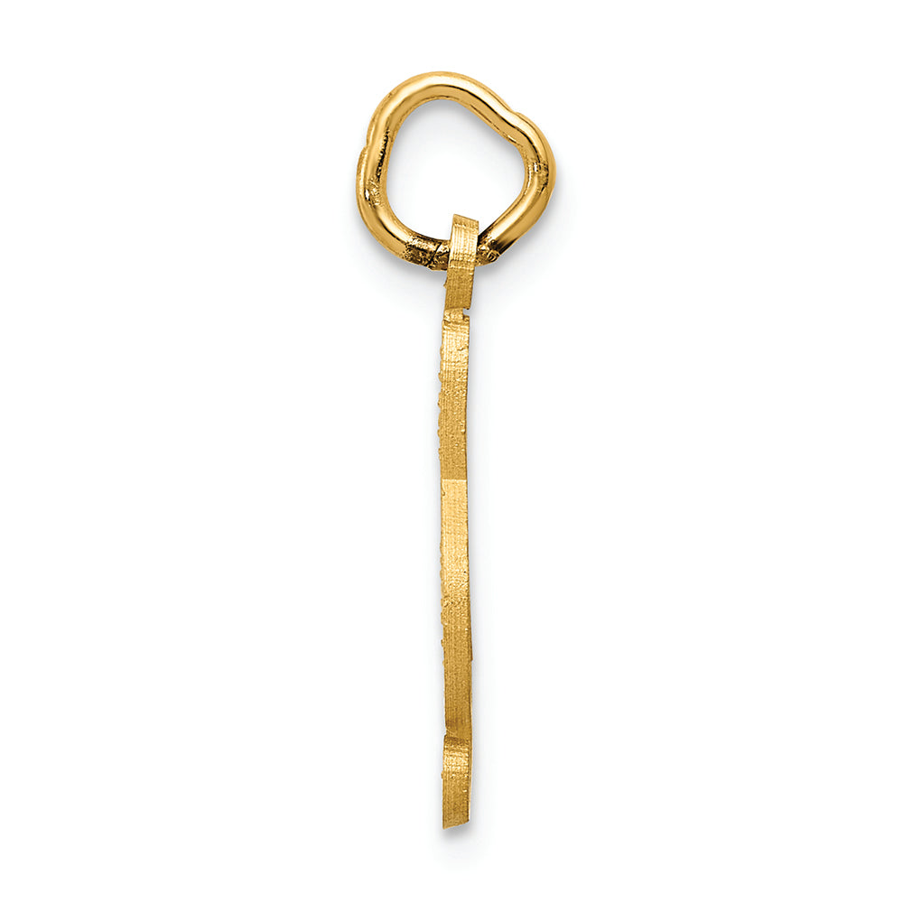 FJC Finejewelers 14k Yellow Gold Treble Clef Charm