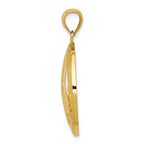 FJC Finejewelers 14k Yellow Gold Peacehopefaithlove Peace Sign Charm