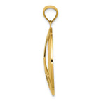 FJC Finejewelers 14k Yellow Gold Peace Sign Charm