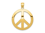 FJC Finejewelers 14k Yellow Gold Peace Sign Charm