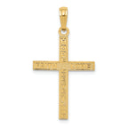 FJC Finejewelers 14k Yellow Gold Reversible Cross Charm