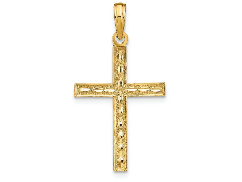 FJC Finejewelers 14k Yellow Gold Reversible Cross Charm