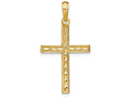 FJC Finejewelers 14k Yellow Gold Reversible Cross Charm
