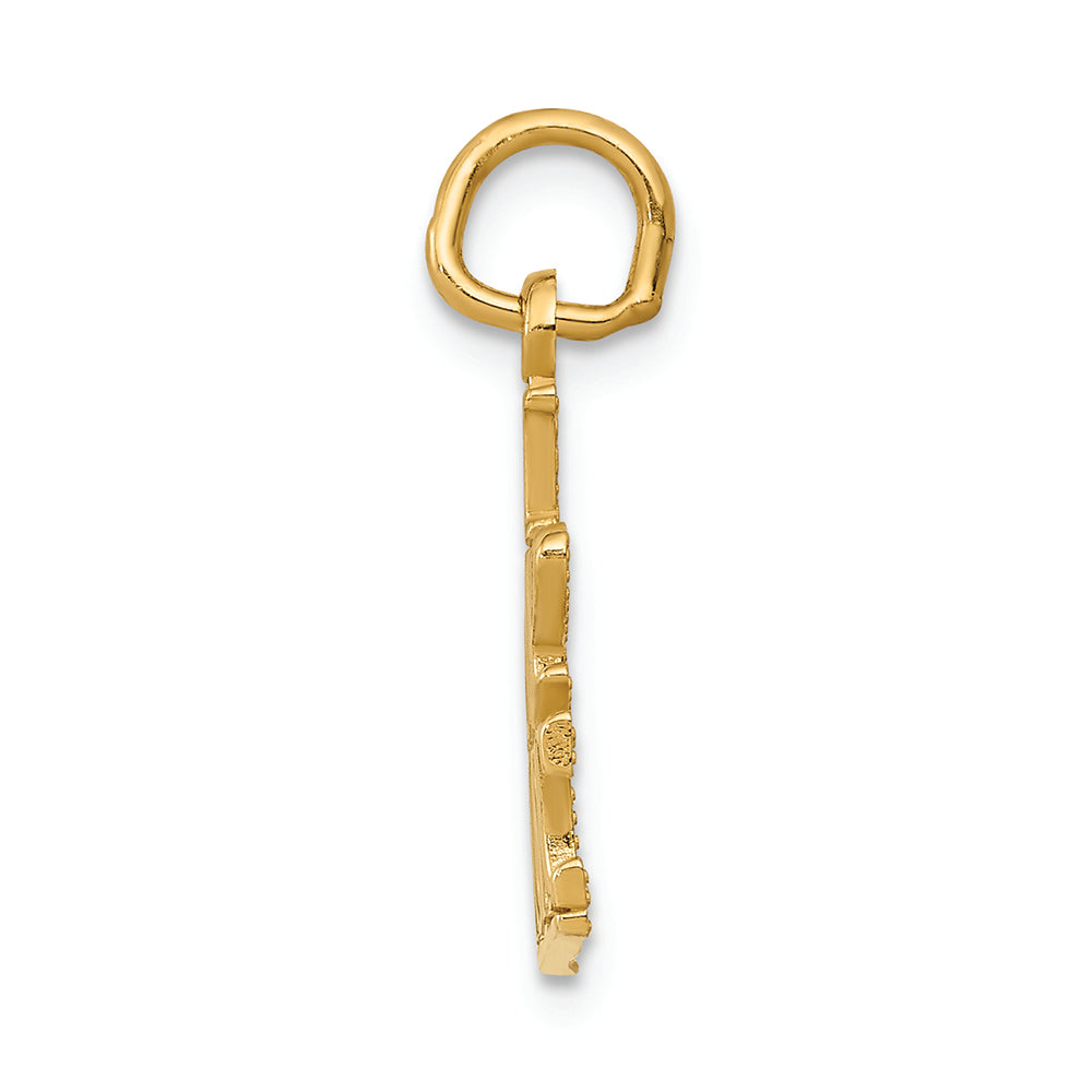 FJC Finejewelers 14k Yellow Gold I Love Music Charm