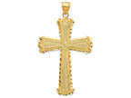 FJC Finejewelers 14k Yellow Gold Bright Cut Cross Charm