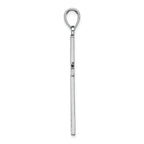 FJC Finejewelers 14k White Gold 3d Stick Cross Charm