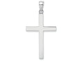 FJC Finejewelers 14k White Gold 3d Stick Cross Charm